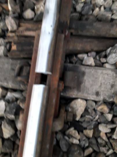 damaged rail track najibabad