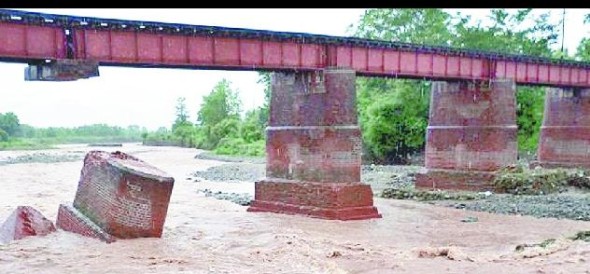kotdwara branch line railway bridge over the river fell sukro pilar