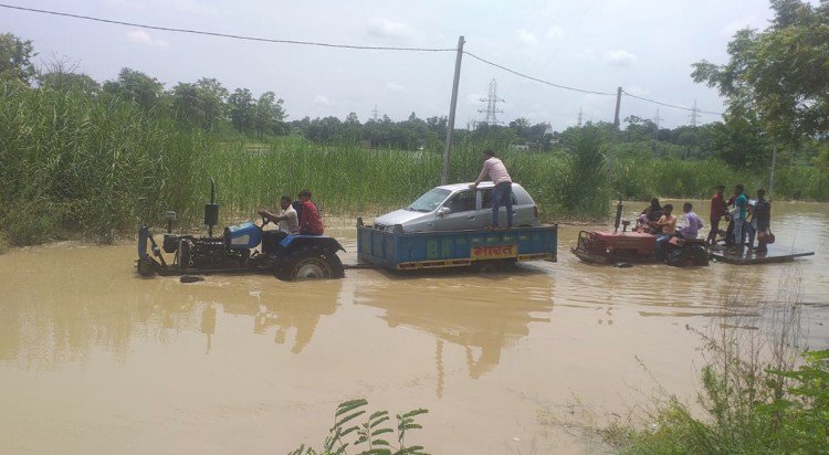 flooded bijnor najibabad