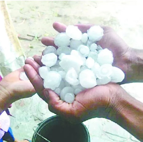 hailstorm in bijnor