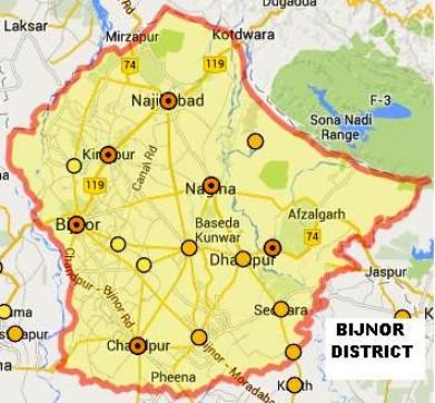 map bijnor